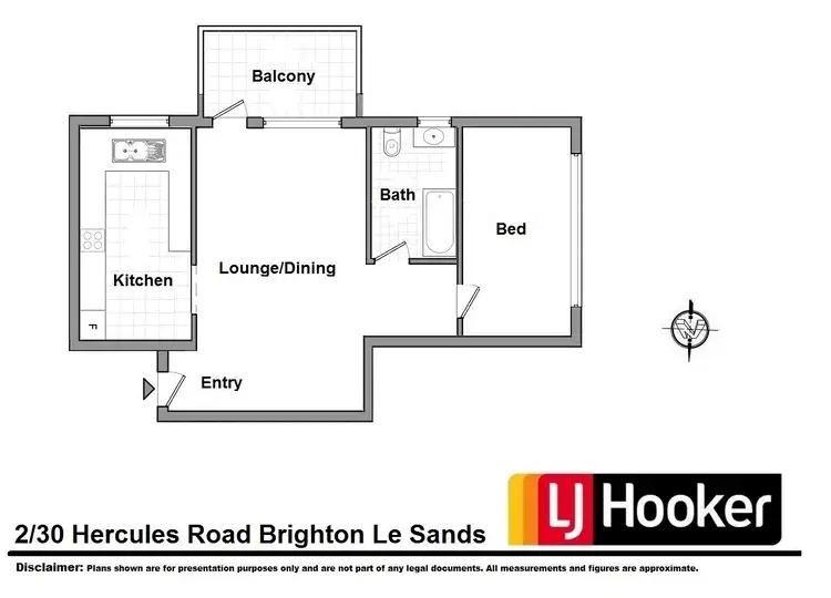 Floorplan of Homely unit listing, 2/30 Hercules Road, Brighton-le-sands NSW 2216