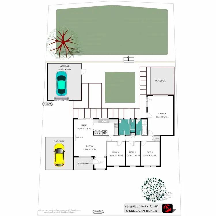 Floorplan of Homely house listing, 38 Galloway Road, O'sullivan Beach SA 5166