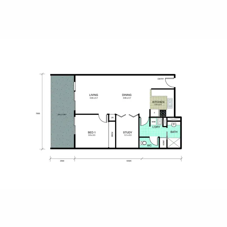 Floorplan of Homely apartment listing, 66/10 Hinder Street, Gungahlin ACT 2912