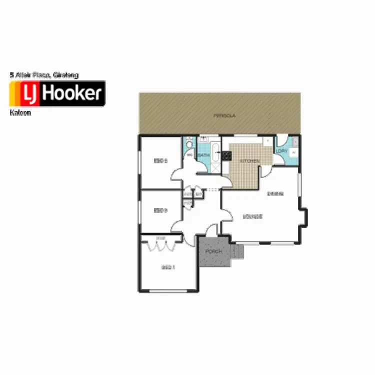 Floorplan of Homely house listing, 5 Altair Place, Giralang ACT 2617