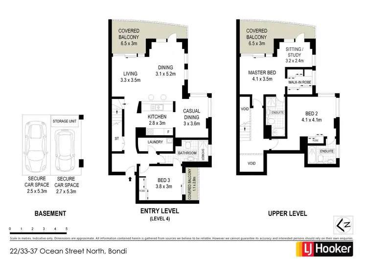Floorplan of Homely apartment listing, 22/33-37 Ocean Street North, Bondi NSW 2026