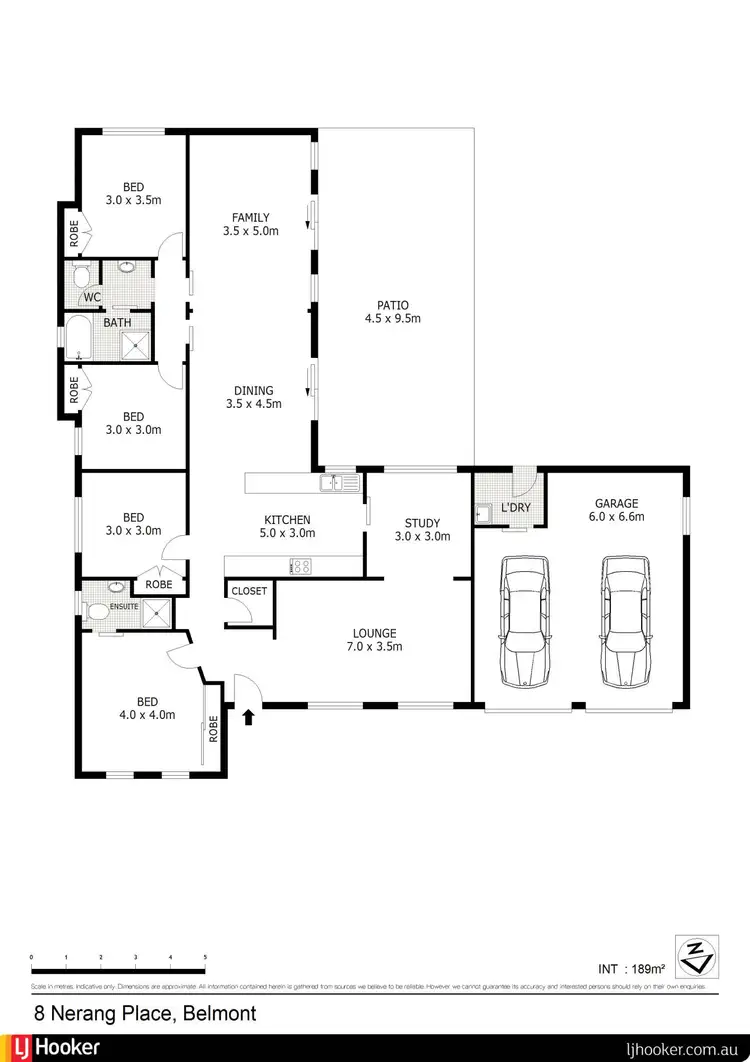 Floorplan of Homely house listing, 8 Nerang Place, Belmont NSW 2280