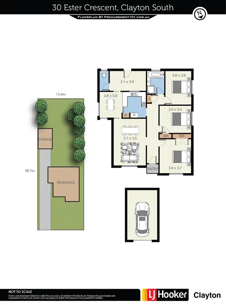 Floorplan of Homely house listing, 30 Ester Crescent, Clayton South VIC 3169