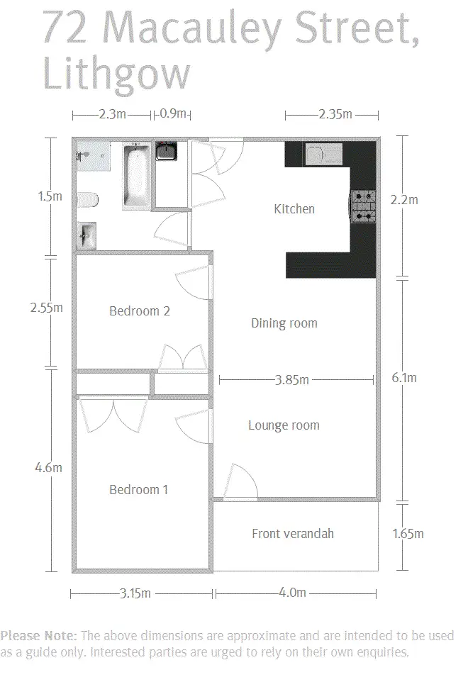 Floorplan of Homely house listing, 72 Macauley Street, Lithgow NSW 2790
