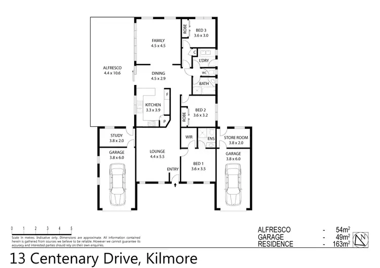 Floorplan of Homely house listing, 13 Centenary Drive, Kilmore VIC 3764
