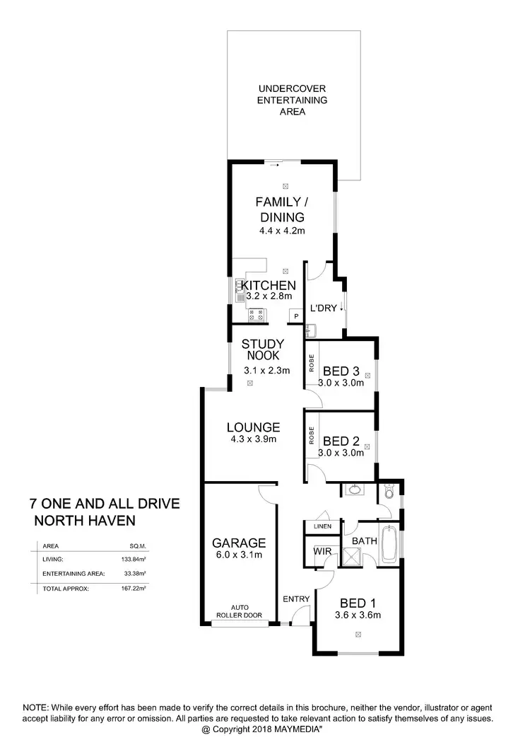 Floorplan of Homely house listing, 7 One and All Drive, North Haven SA 5018