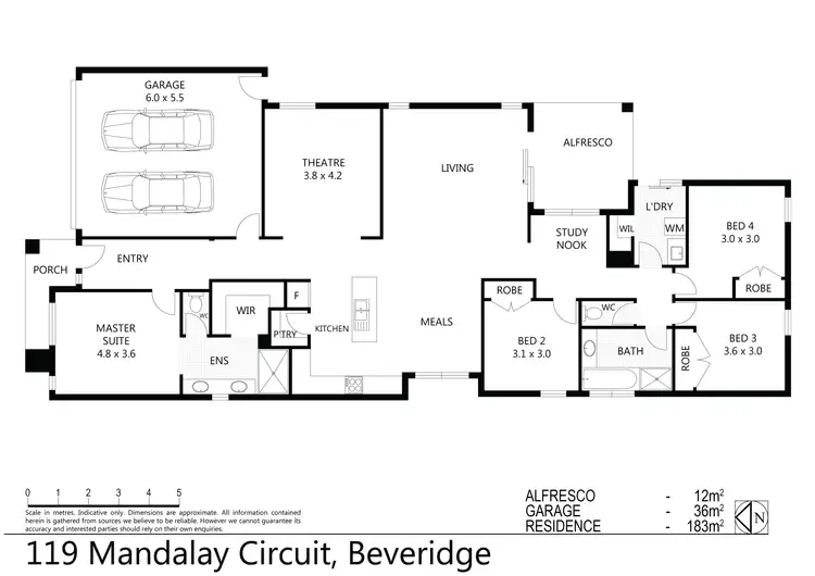 Floorplan of Homely house listing, 119 Mandalay Circuit, Beveridge VIC 3753
