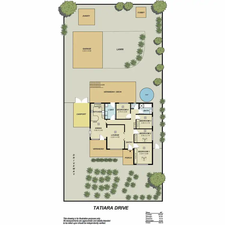 Floorplan of Homely house listing, 8 Tatiara Drive, Banksia Park SA 5091