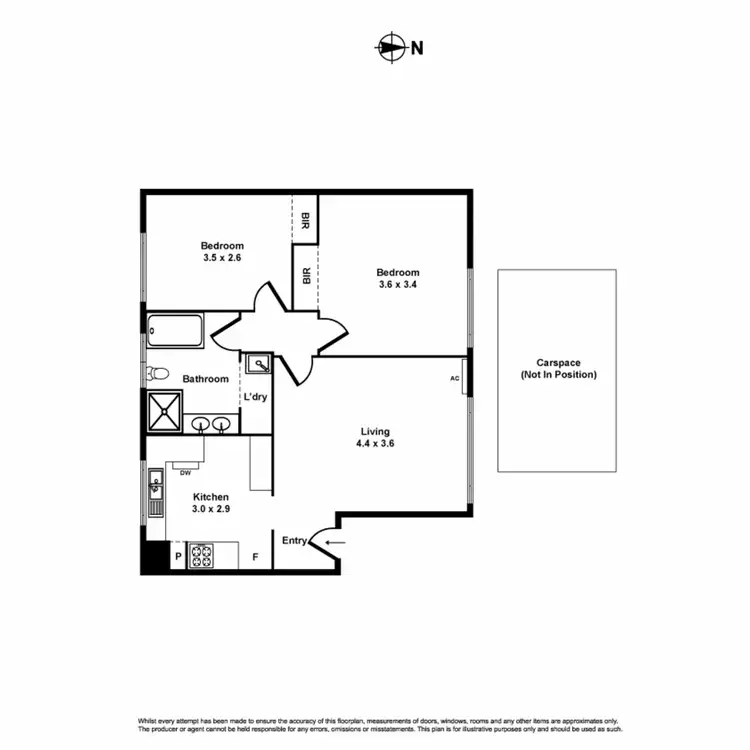 Floorplan of Homely apartment listing, 3/3 Lewis Street, Kingsville VIC 3012