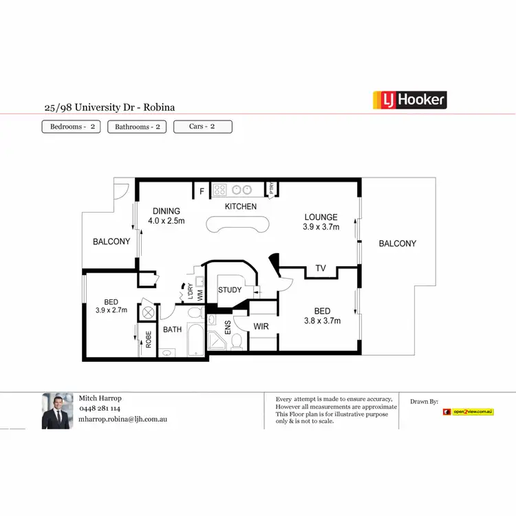 Floorplan of Homely unit listing, 25/98 University Drive, Varsity Lakes QLD 4227