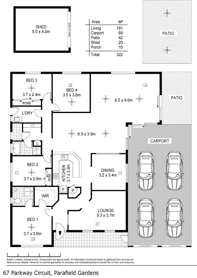 Floorplan of Homely house listing, 67 Parkway Cct, Parafield Gardens SA 5107