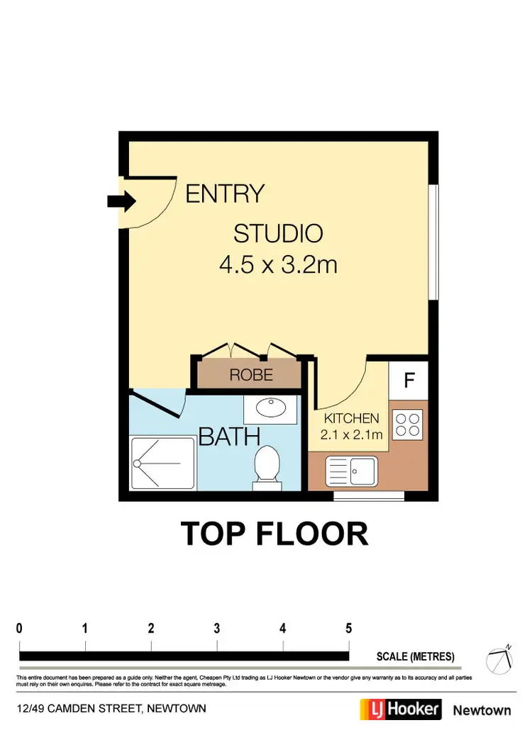 Floorplan of Homely apartment listing, 12/49-51 Camden Street, Newtown NSW 2042