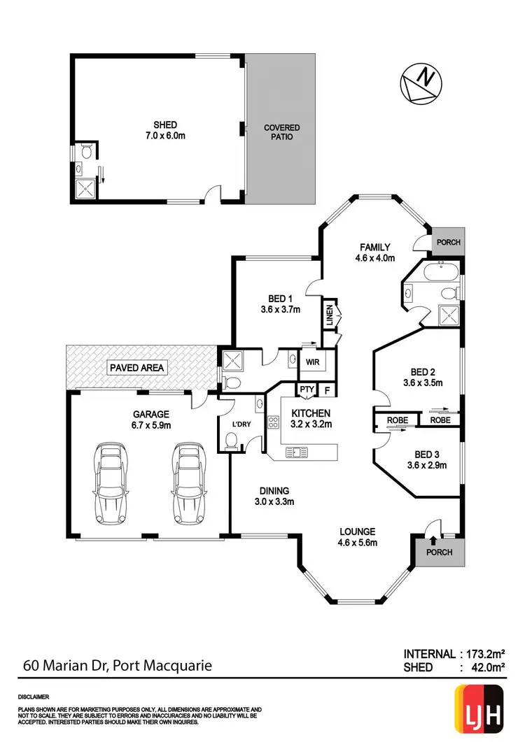 Floorplan of Homely house listing, 60 Marian Drive, Port Macquarie NSW 2444