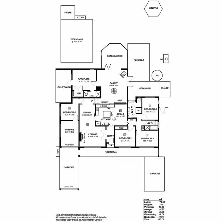 Floorplan of Homely house listing, 17 Sandalwood Drive, St Agnes SA 5097