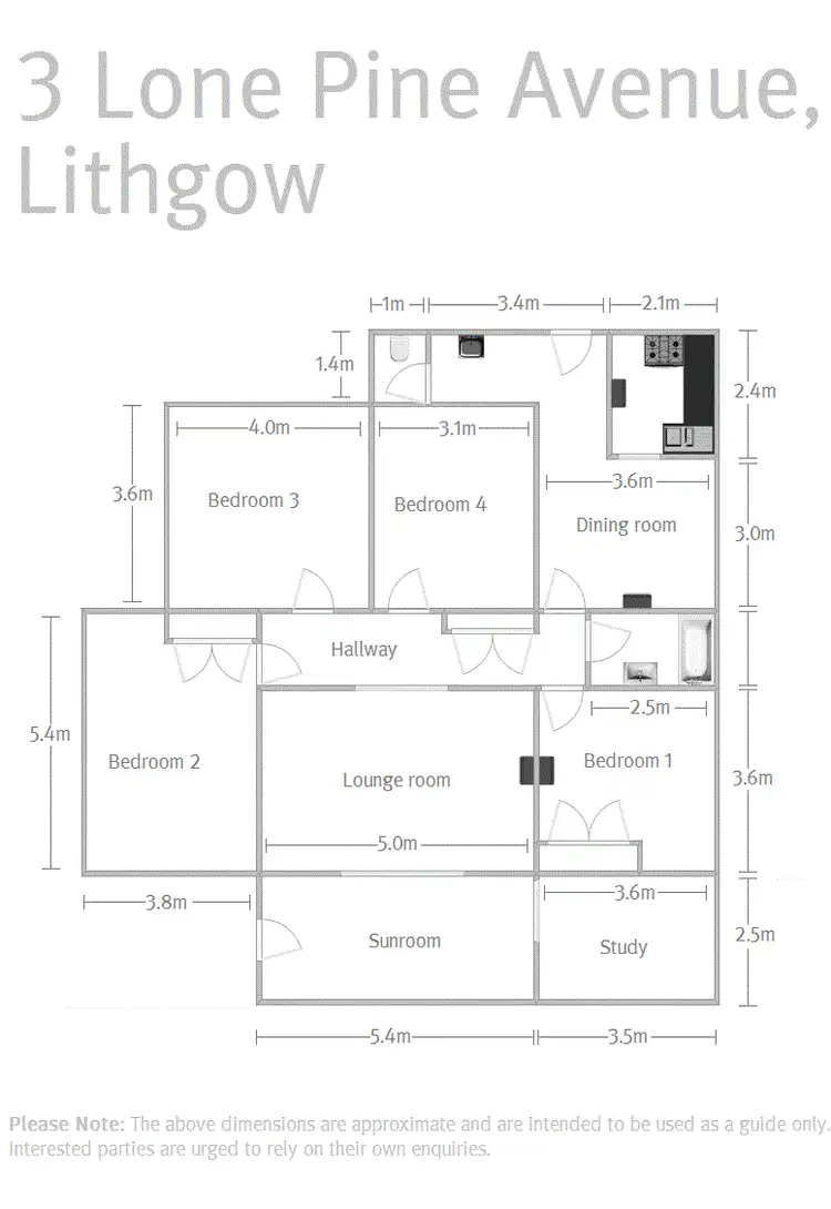 Floorplan of Homely house listing, 3 Lone Pine Avenue, Lithgow NSW 2790