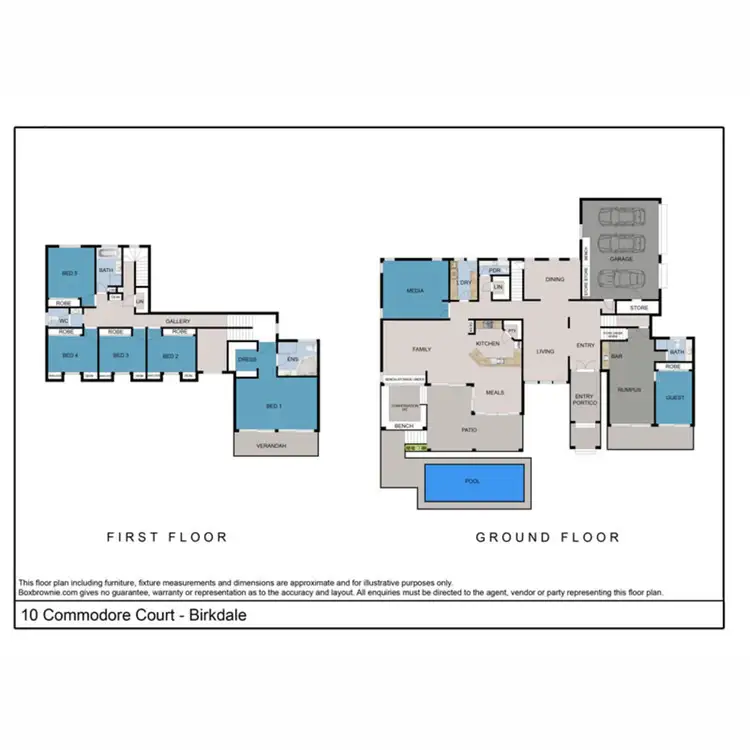 Floorplan of Homely house listing, 10 Commodore Drive, Birkdale QLD 4159