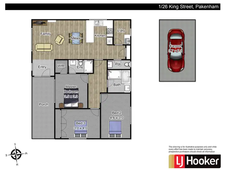 Floorplan of Homely house listing, 26 King Street, Pakenham VIC 3810