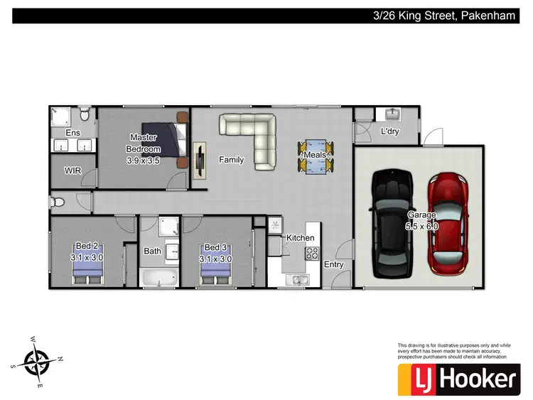 Floorplan of Homely unit listing, 26B King Street, Pakenham VIC 3810