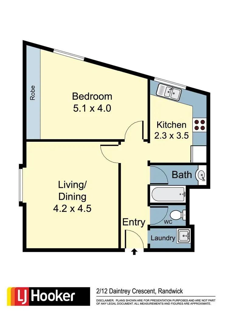 Floorplan of Homely apartment listing, 2/12 Daintrey Crescent, Randwick NSW 2031
