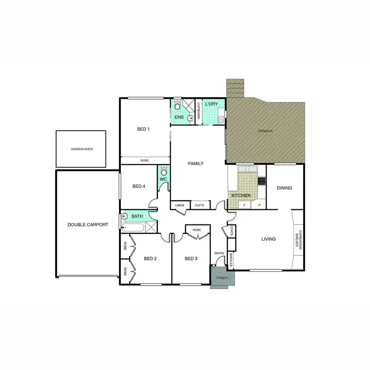 Floorplan of Homely house listing, 278 Southern Cross Drive, Macgregor ACT 2615