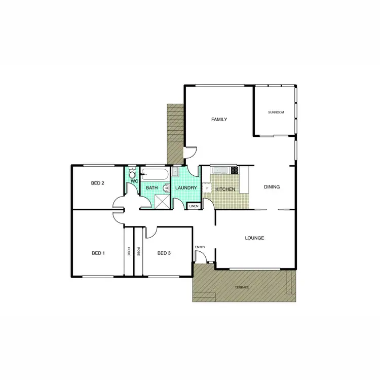 Floorplan of Homely house listing, 3 Tarraleah Crescent, Lyons ACT 2606