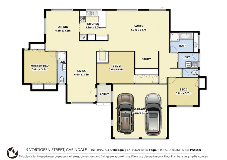 Floorplan of Homely house listing, 9 Vortigern Street, Carindale QLD 4152