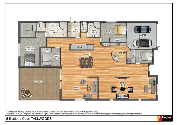 Floorplan of Homely house listing, 5 Illusions Crt, Tallwoods Village NSW 2430