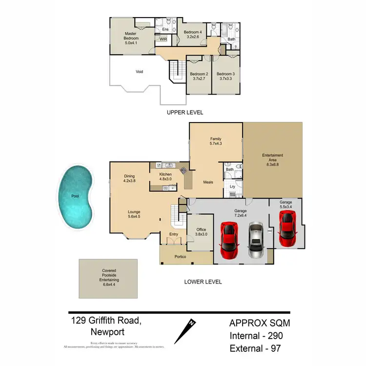 Floorplan of Homely house listing, 129 Griffith Road, Newport QLD 4020