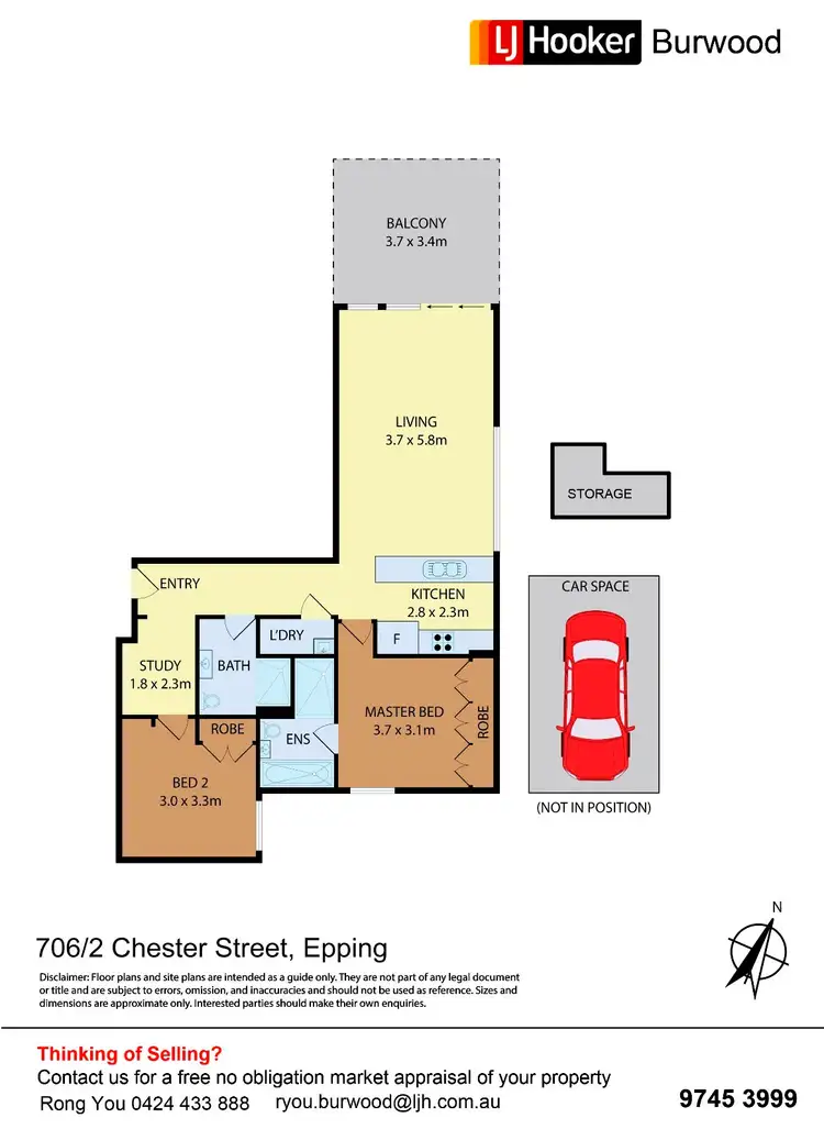 Floorplan of Homely apartment listing, 706/2-4 Chester Street, Epping NSW 2121