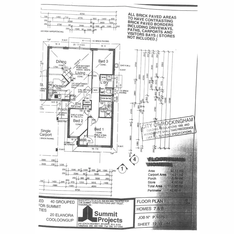 Floorplan of Homely unit listing, 8/10 Elanora Drive, Cooloongup WA 6168