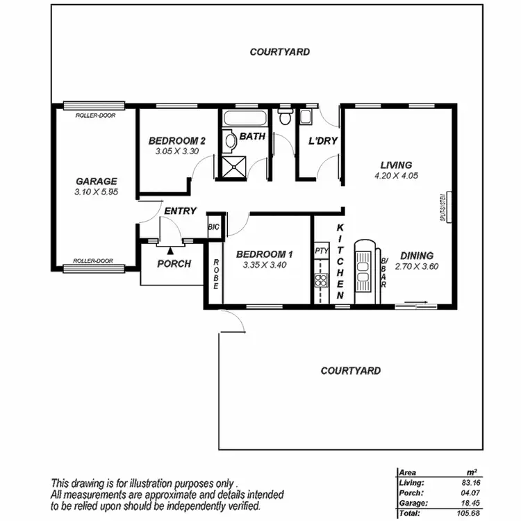 Floorplan of Homely unit listing, 4/26 Riddell Road, Holden Hill SA 5088