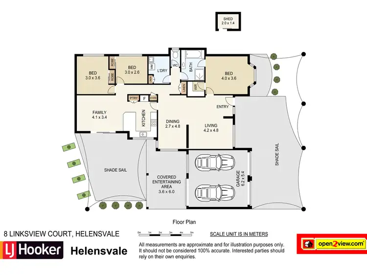 Floorplan of Homely house listing, 8 Linksview Court, Helensvale QLD 4212