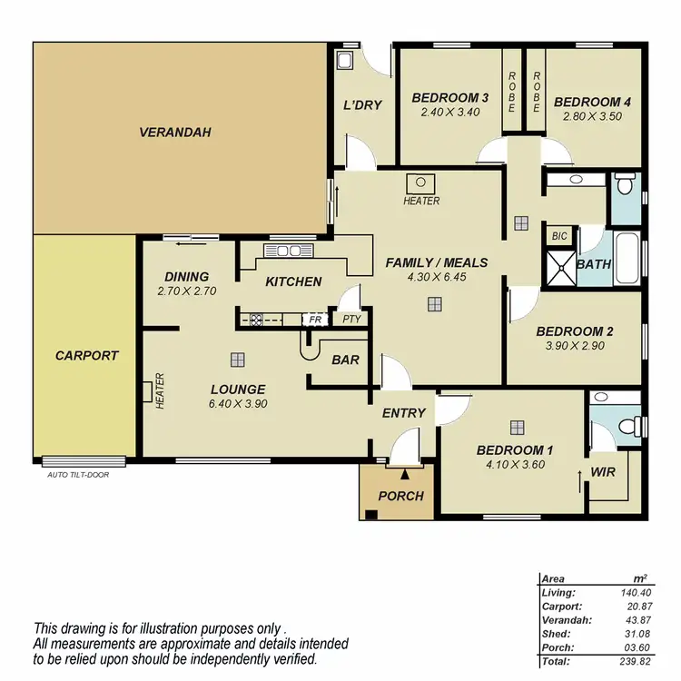 Floorplan of Homely house listing, 4 Andrew Smith Drive, Parafield Gardens SA 5107