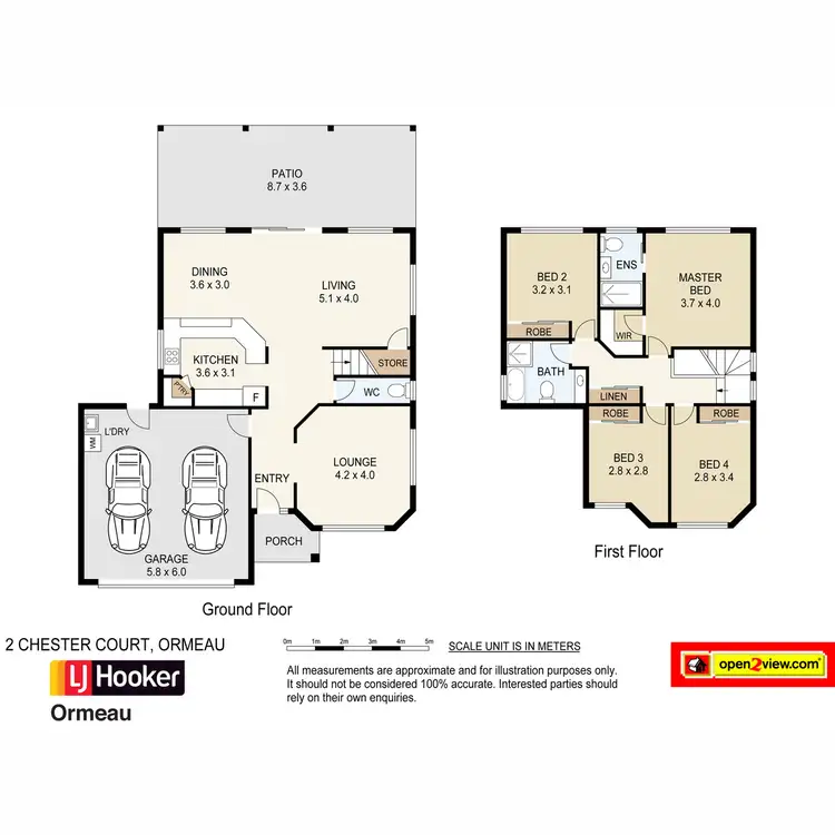 Floorplan of Homely house listing, 2 Chester Court, Ormeau QLD 4208