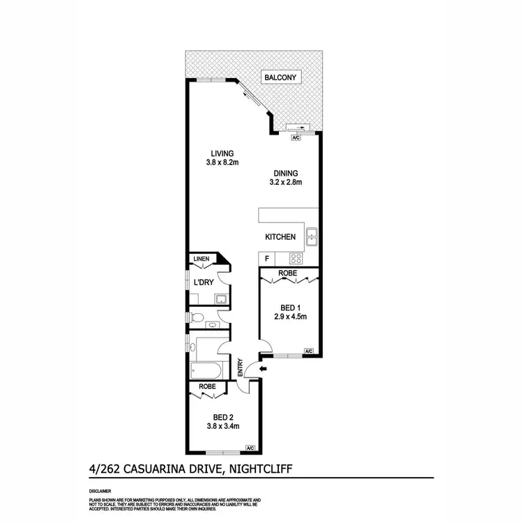 Floorplan of Homely apartment listing, 4/262 Casuarina Drive, Nightcliff NT 810