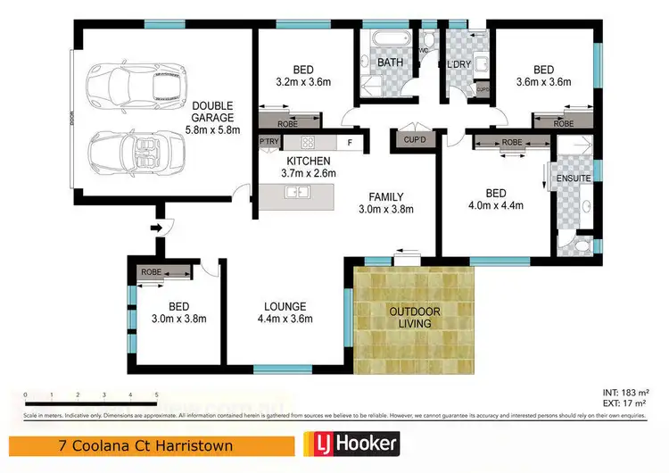 Floorplan of Homely house listing, 7 Coolana Court, Harristown QLD 4350