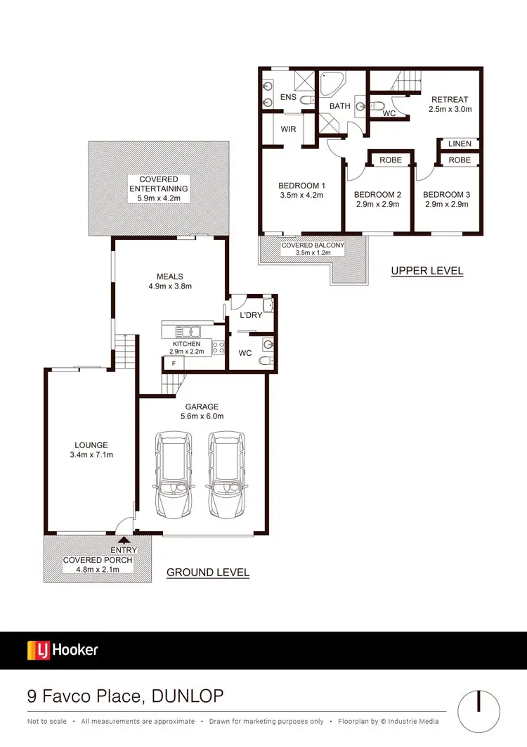 Floorplan of Homely house listing, 9 Favco Place, Dunlop ACT 2615
