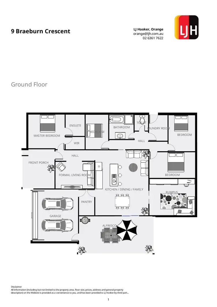 Floorplan of Homely house listing, 9 Braeburn Crescent, Orange NSW 2800
