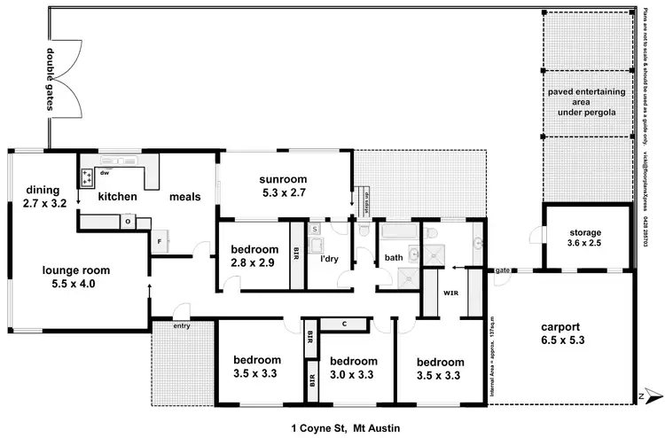 Floorplan of Homely house listing, 1 Coyne Street, Mount Austin NSW 2650