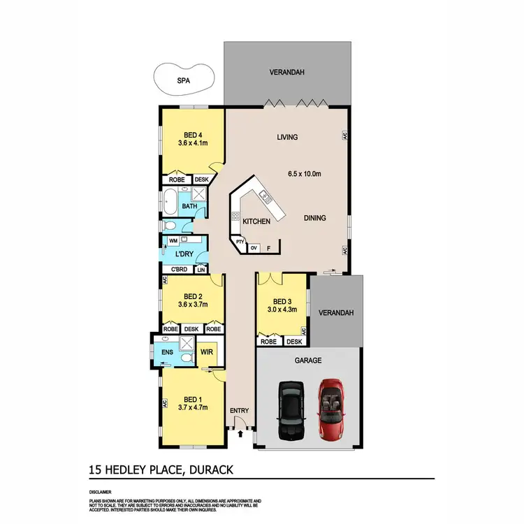 Floorplan of Homely house listing, 17 Hedley Place, Durack NT 830