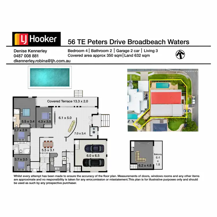 Floorplan of Homely house listing, 56 T E Peters Drive, Broadbeach Waters QLD 4218