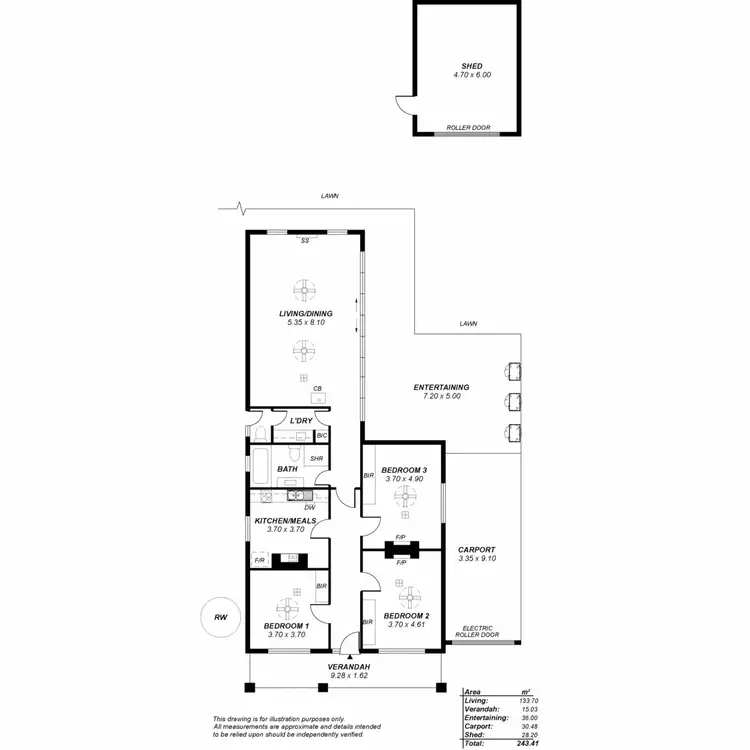 Floorplan of Homely house listing, 2 Dinwoodie Avenue, Clarence Gardens SA 5039