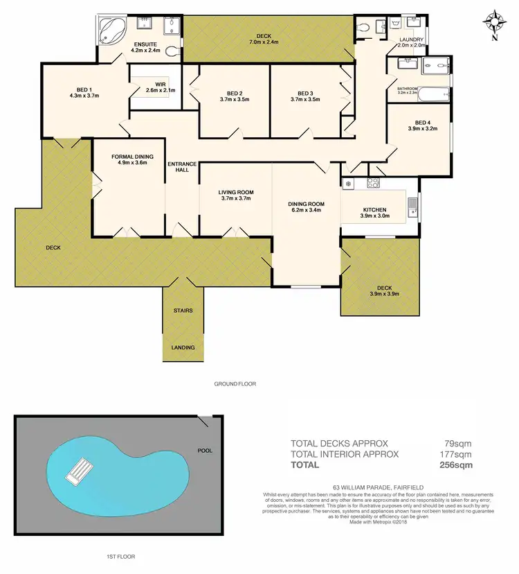 Floorplan of Homely house listing, 63 William Parade, Fairfield QLD 4103