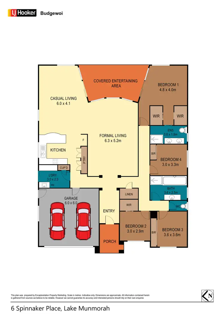 Floorplan of Homely house listing, 6 Spinnaker Place, Lake Munmorah NSW 2259