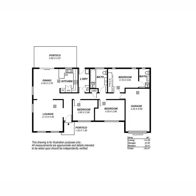 Floorplan of Homely house listing, 4 Veronica Drive, Direk SA 5110