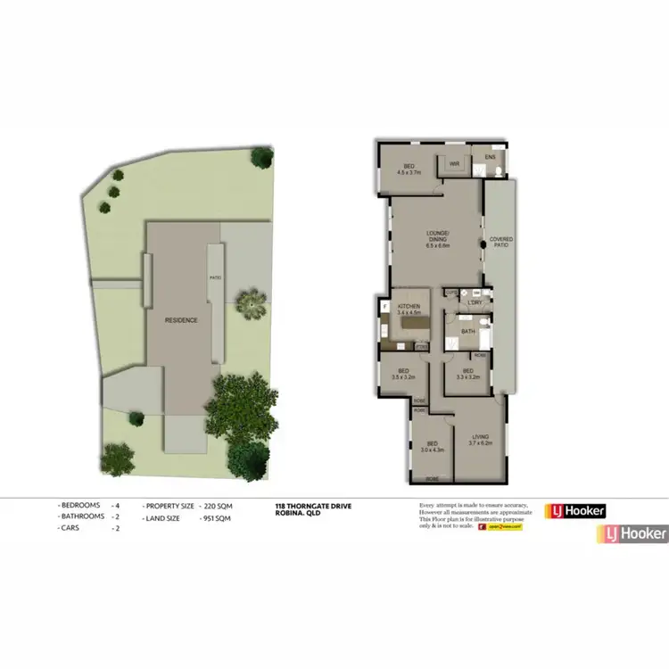 Floorplan of Homely house listing, 118 Thorngate Drive, Robina QLD 4226