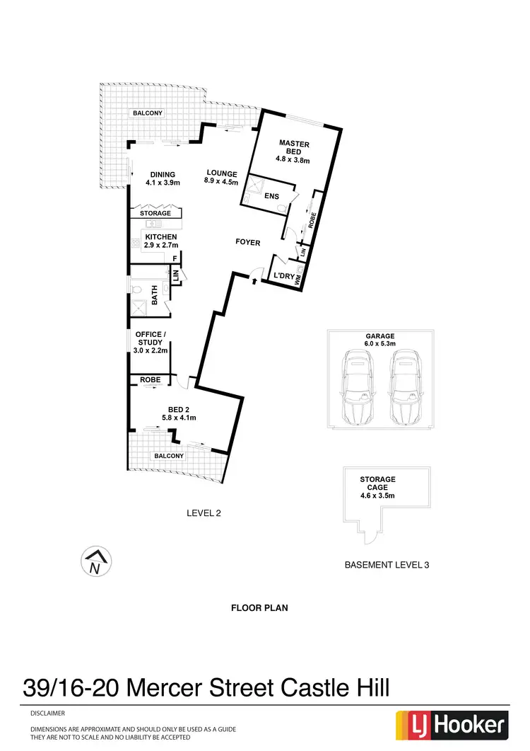 Floorplan of Homely unit listing, 39/16-20 Mercer Street, Castle Hill NSW 2154