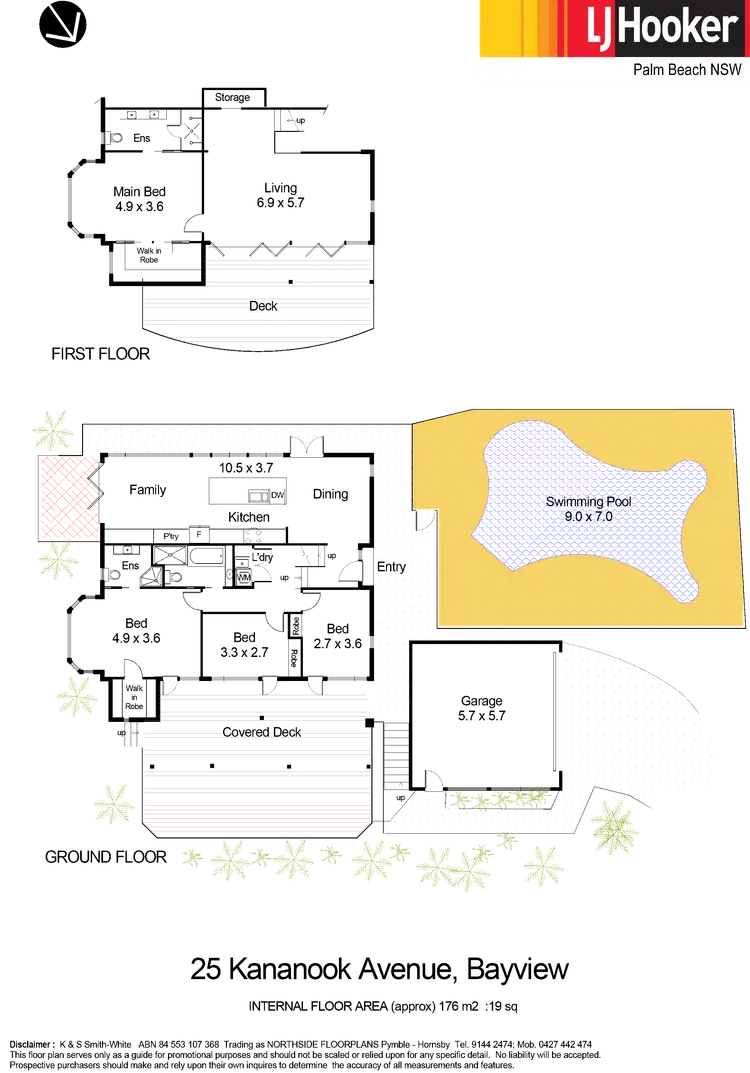 Floorplan of Homely house listing, 25 Kananook Avenue, Bayview NSW 2104