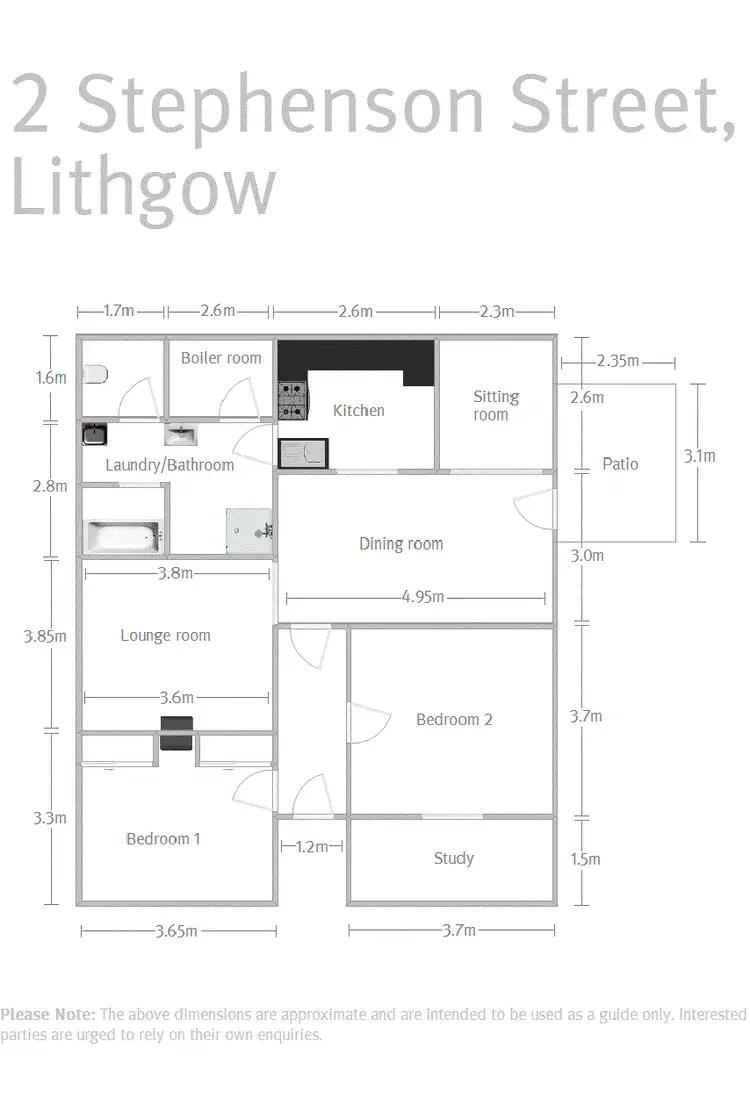 Floorplan of Homely house listing, 2 Stephenson Street, Lithgow NSW 2790