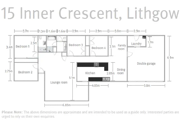 Floorplan of Homely house listing, 15 Inner Crescent, Lithgow NSW 2790
